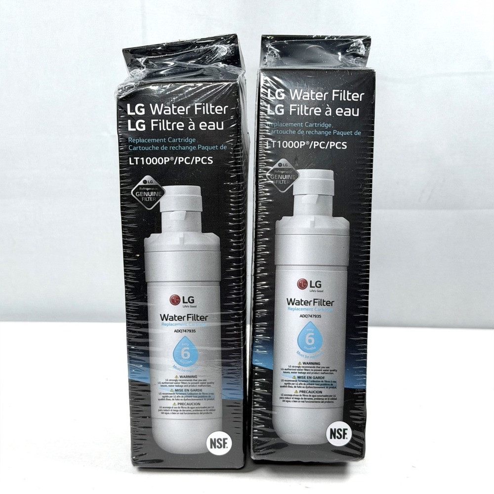 Genuine LG Water Filter Replacement Cartridge LT1000P/PC/PCS - New 2 Sealed Pack